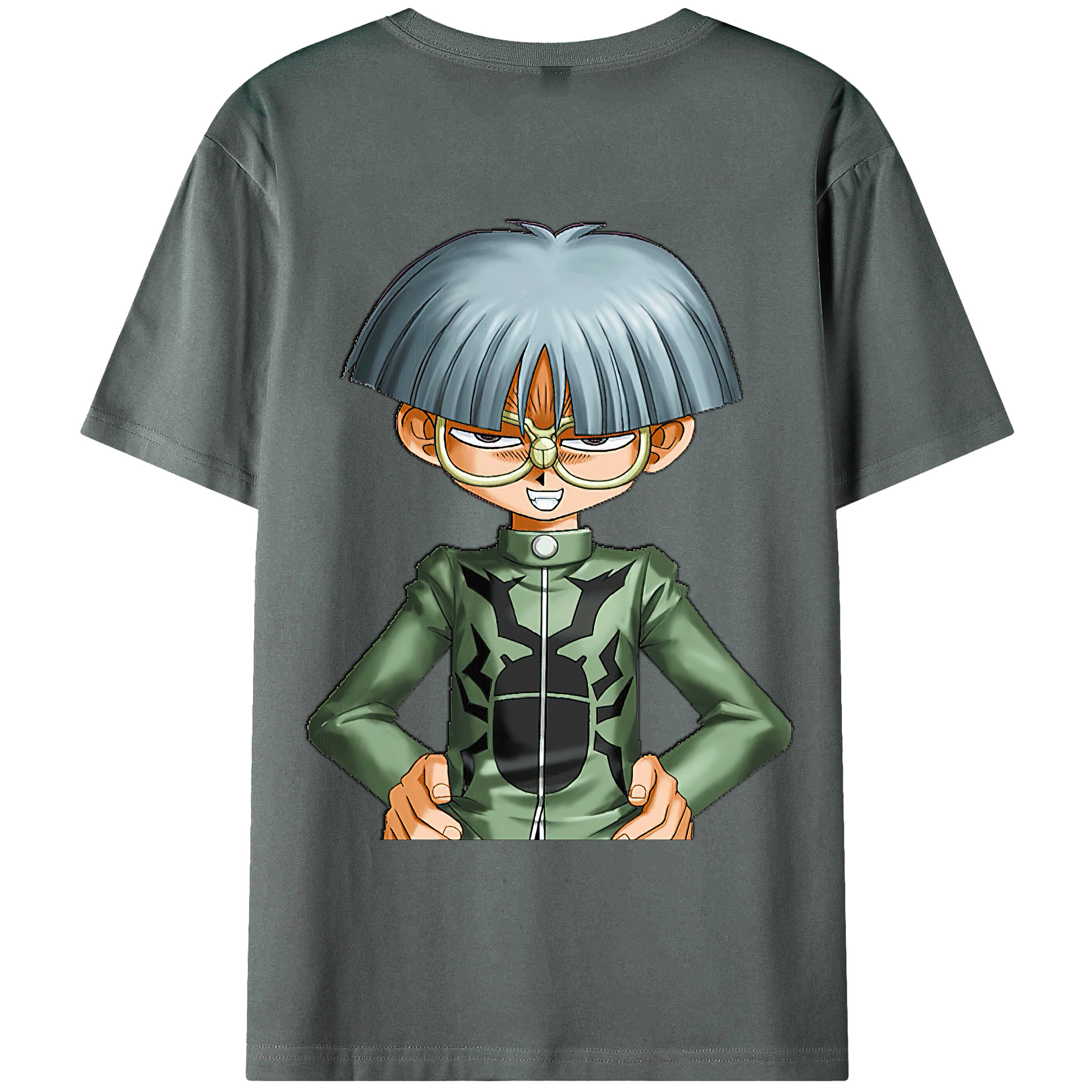 （画像用） 遊☆戯☆王 Yu-Gi-Oh! 綿100％ メンズ半袖Tシャツ（バックプリント） 通気性